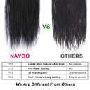 NAYOO Senegalese Twist Crochet Hair - 2 Packs 18 Inch Twist Crochet Hair for Black Women, 35 Strands/Pack Crochet Braids Hair For Braiding, Crochet Twist Hair Hot Water Setting(18 Inch, 1B)