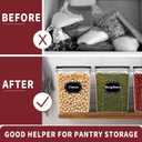 PRAKI Large Airtight Food Storage Containers with Lids, 10PCS Plastic Cereal Storage Containers, Kitchen & Pantry Organizers and Storage for Sugar, Flour, Baking Supplies with Lables & Mark