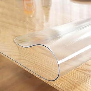LovePads Frosted Table Cover Protector 36 x 48 in, 1.5mm Thick Plastic Mat