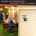 Vinyl Siding Mounting Blocks Kit with Built-in Electrical Box - 8141 Vertical Siding Lamps Mounting Plate - Ideal for 1/2"" Lap Siding - White Finish 1 Pack