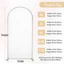 White Arch Backdrop Cover for Wedding, 6FT White Arch Cover Stretchy Backdrops, Double-Sided Arch Stand Covers for Wedding Ceremony, Baby Shower, Birthday Party Decoration