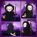 2 x Crochet Kit for Beginners, Crochet Starter Kit with Step-by-Step Video Tutorials, Crochet Animal Kits for Adults, DIY Craft Supplies,Death Cat(40%+ Yarn)