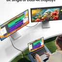 Silkland Short Right Angle [1FT/0.3M] USB 4 Cable for Thunderbolt 4, 40Gbps Data Sync, 8K/5K@60Hz, 240W Charging, 90 Degree USB C Thunderbolt Cable, Compatible for MacBook, iPhone 17, iPad, SSD, Dock