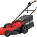 CRAFTSMAN Electric Push Lawn Mower, 20-Inch Deck, Corded, Powerful 13-AMP Motor, 6 Setting Height Adjustment, Winged Blades, 3 in 1 Bagging, Mulching and Discharge (CMEMW213)