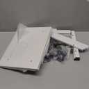 Computer Tower Stand with Charge Station and USB Charging Port - Height Adjustable PC Tower Stand, Under Desk CPU Holder Cart with Locking Caster Wheels for Fits Most PC (17.32", White)