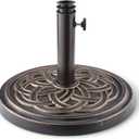 Amazon Basics Adjustable Patio Umbrella Stand, 1-Pack, Black