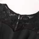 Bbonlinedress Women's 1950s Vintage Rockabilly Swing Dress Lace Cocktail Prom Party Wedding Guest Dress (Black, M)