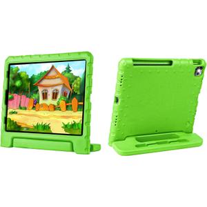 New Kids Case for iPad Pro 12.9 Case Super Protection iPad Pro 12.9 inch 6th 5th 4th 3rd Cover with Pencil Holder and Handle Stand for iPad Pro 12.9 2022 2021 2020 2018 Green