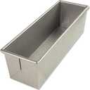 USA Pan Bakeware Pullman Loaf Pan, Large, Silver (13 x 4)