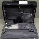 Lekebobor Rolling Laptop Bag With a Compact Combination LockRolling Laptop Briefcase on Wheels for Women/Men Fits Up to 15.6Inch computer Bags Water Resistant for Work Travel and Business, Black (Medium)