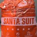 Santa Claus Costume Adult 9PCS, Mens Deluxe Plush Santa Suit Christmas Santa Costume for Men Santa Outfit Set, Large