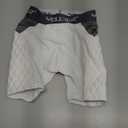 Youper Youth Elite Compression Padded Sliding Shorts w/ Cup Pocket for Baseball, Football (White, X-Small)
