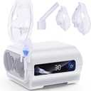 UUX Smart Digital Display Nebulizer Machine for Adults and Kids, Compression Nebulizer for Breathing Treatment, Jet Nebulizer with Timing Function for Home