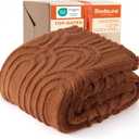 Bedsure GentleSoft Pink Throw Blankets for Women - Super Soft Cozy Fleece Christmas Throw Blankets for Women Girls, Pink Christmas Decor Gifts for Home, Room, Office, Dusty Rose, 50x60 Inches