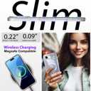 Coolwee Magnetic Glitter for iPhone Air Case, Compatible with MagSafe, Slim Shockprof Cute for Women Girls, 10FT Military Grade Protective Cover for iPhone 17 Air Clear Bling Lace Mandala Henna