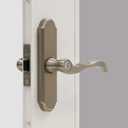 Larson Certified Storm Door M2 Mortise Brushed Nickel Handle Set, Storm Door Handle Replacement with Keyed Deadbolt