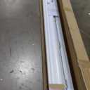 Lotus & Windoware Cordless, 2 Inch Faux Wood Blind, 70.5" Wide x 48" Long, Window Blinds, Blinds & Shades, Blinds for Indoor Windows, Embossed, Bright White