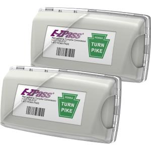 Zeyitian 2 Pack EZ Pass Holder with Super Strong Suction Cups for Windshield. Ezpass Holder Toll Pass Transponder iPass Holder