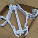 Baby Hangers Kids Plastic Hangers for Closet Non-Slip Toddler Hanger for Infant Child Clothing, Small Children Hanger Ideal for Boys and Girls Closet Pants Coats Skirts - 30 Pack, White