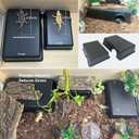 12in Durable Large Reptile Hide, Ball Python Hide, Leopard Gecko Hide, Bearded Dragon Hide, Easy to Clean Reptile Hides Cave for Tank, Snake Hide Large Enclosure (12" x 8.3" x 2.8" X-Large) (Black)