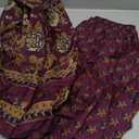 Indian Hand work Angrakha Ethnic Wear Kurta Plazzo With Dupatta(M)
