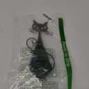 Black Metal Cat Wall Candle Sconces Holder for Pillar Candles Led Flameless Candles (1cat)
