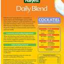 4 x Wild Harvest Daily Blend Nutrition Diet, 2 Pounds, Bird Food for Cockatiels, Lovebirds and Small Hookbills, BB 12/12/28