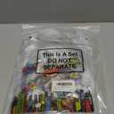 Aliceset 20 Pcs Hero Clear Favor Bags with Handles Hero Party PVC Treat Plastic Gift Bags for Birthday Party Rewards Supplies, 8 x 8 x 3.15 Inch