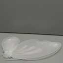 Dushi Fairy Wings Custume Princess Wings Glitter Dress Up Pretend Play Accessory for Halloween &Birthday Party (22."4W x 18.5" L) White