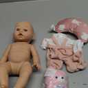 Dreamon 12'' Baby Doll Playset with Carrier Bassinet Bed, 11PCS Baby Doll Accessories Includes Pacifier, Blanket, Pillow, Diaper, Pretend Play Set Baby Doll Care Toys Gifts for Kids Girls