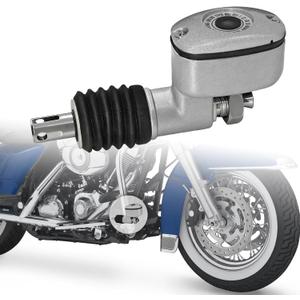 3/4" Rear Brake Master Cylinder Fit for 1999-2007 Harley Touring Electra Glide/Road King/Road Glide/Street Glide Models & 2000-2017 Harley Softail Models Replace# 41755-99 41767-05A