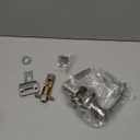 Copper Creek DL1241SS Daley Push Button Keyed Entry Door Lever, Satin Nickel