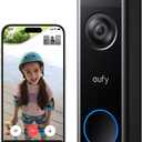 eufy Security Video Doorbell Camera C31, 2K FHD Battery or Hardwire Powered, Easy to Install, Quick-Release Battery, Live Video Call, 24/7 Recording, Human & Motion Detection, No Monthly Fee