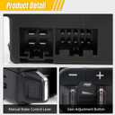 Trailer Brake Control Module Switch kit Compatible with Ram 1500 2500 3500 4500 5500 2016-2018 1500 Classic Edition 2019-2021 in-Dash Trailer Brake Controller Replace 82215040AC 82215040AB 68105206AC
