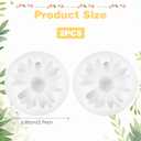 2PCS Daisy Flower Silicone Mold 3D Flower Fondant Chocolate Cake Cupcake Topper Decoration Mold Unique Resin Candle Molds Handmade Cake Dessert Decoration Chocolate Cupcake