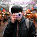 Easy Hood Camera Case for Kodak PIXPRO FZ55, Soft Silicone Cover Anti-Scratch Slim Fit FZ55 DSLR Camera Sleeve Body Skin Travel Protective Case, White Pink