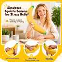 18In Giant Banana Squishy, 2026 New Jumbo Bannana Squishy Squeeze Toy, Slow Rising Soft Squishys Bananas Toys for Stress Relief