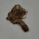 REECHO Ponytail Extension, 24" Claw Clip in Ponytail Extensions Long Curly Wavy Ponytail Hair Extension Jaw Clip on Pony Tails Hairpiece for Women - Medium Blonde with Blonde Highlights