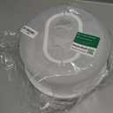 Yesland Cake Carrier with Collapsible Handle - White Cake Container and Holder with Lid - Portable Plastic Round Cake Cover for 10 inch Cake, Pies, Cookies, Nuts, Muffins, Cupcakes and Fruit