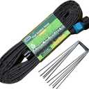 Hlinker 2025 Flat Soaker Hose 15 ft with Stake for Garden, Linkable Drip Hose Diy Automates Garden Irrigation System Saving 81% Water, Dual-layer Leak-free Design Water Hose with Holes