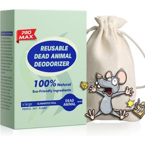 Animal Odor Eliminator for Strong Odor Remover, Dead Animal Smell Eliminator- Safe Indoor & Outdoor Use, Natural Odor Remover, Fresh & Effective (17.71 Ounce (Pack of 1))