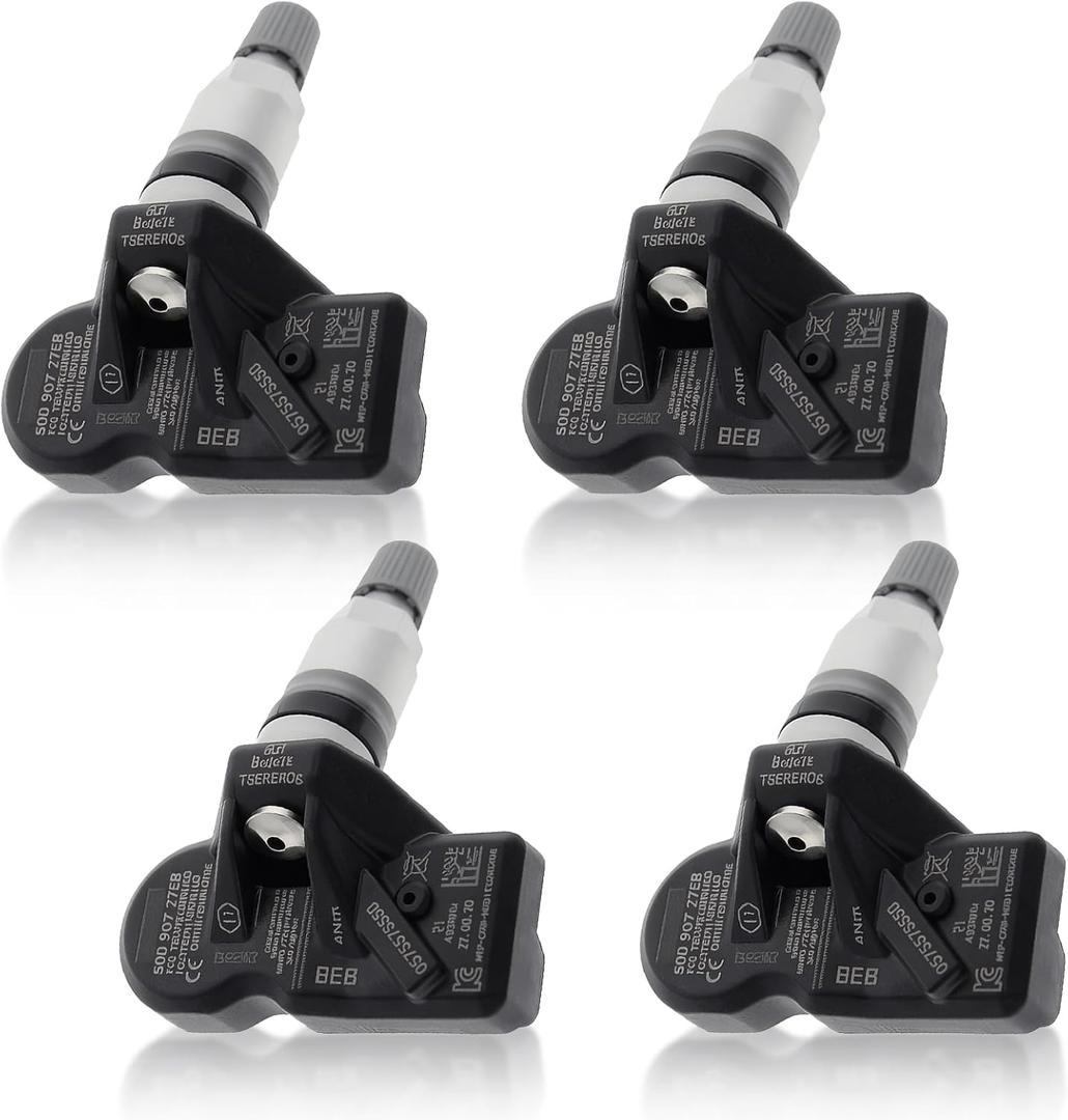 AUTOKAY Tire Pressure Sensor TPMS Compatible with AUD-i A3/A6/A7/A8/TT/Q3/Q5/Q7/RS3/RS4/RS5,VW Passat/Beetle/Touareg/Tiguan/Golf,Porsch-e 718/911/Boxter4/Cayenne/GT3 5Q0907275B (Pack of 4)