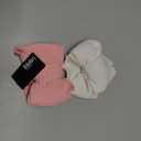 Baby Girl Topknot Headband for Baby Oversized Baby Bow Head Wrap Warm Knitted Hair Band for Toddler Kids (White+Pink)