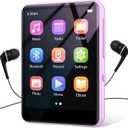 64GB MP3 Player with Bluetooth 5.3, Portable Digital Lossless Music Player with Built-in Speaker, 2.4 in Full Touch Screen, FM Radio, Line-in Voice Recorder, Earphones Included, Support up to 128GB