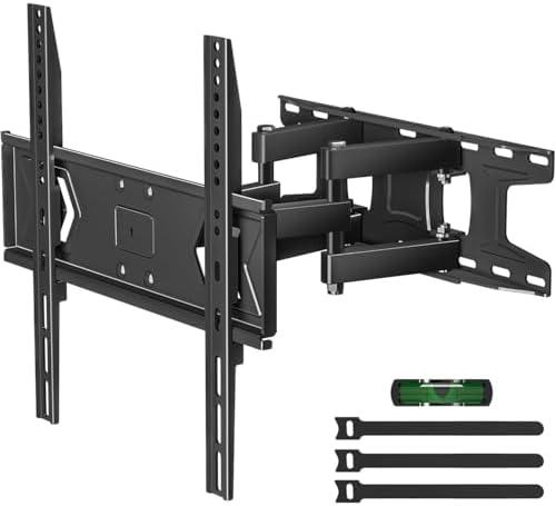 Suptek Full Motion TV Wall Mount for 32-60 Inch TVs, Swivel & Tilt Adjustable Bracket, Dual Articulating Arms, Fits 16" Studs, Max VESA 400x400mm, Supports Up to 99lbs, MA001