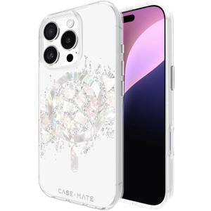Case-Mate iPhone 16 Pro Case [Compatible with MagSafe] - Stylish Mother of Pearl Phone Case with 12ft Drop Protection - Premium Magnetic Cover for iPhone 16 Pro - Touch of Pearl