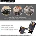 HILLMASTER Heavy Duty 2 Way Farm Gate Latch, Two Way Fence Gate Latch for Metal Gates Livestock Cattle Gate Latches Gate Hardware for Horse Corrals, Ranches(Screws and Instructions Included)