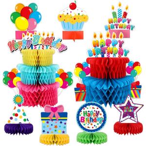 9 Pieces Happy Birthday Decorations Colorful Birthday Centerpieces Table Decor Cake Paper Honeycomb Centerpieces Tabletop for Kids' Birthday Party Baby Shower Supplies Favors 9 Pieces Happy Birthday Decorations Colorful Birthday Centerpieces Table Decor Cake Paper Honeycomb Centerpieces Tabletop for Kids' Birthday Party Baby Shower Supplies Favors