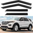 Window Visors Rain Guards for 2020-2025 Ford Explorer, Out-Channel Window Vent Wind Deflectors Visors Shades for 20-25 Explorer
