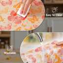 Cooyes Drawer & Shelf Liner for Kitchen Cabinets Non-Adhesive Waterproof Oilproof Reusable Washable Shelf Paper for Refrigerator, Cupboard, Dresser, Easy to Cut (Red Butterfly, 17.7" W x 78.7" L)